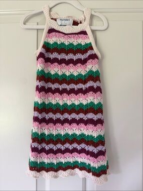 Old Navy Girls Crochet Halter Tank Dress